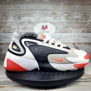 Nike Zoom 2K Men's Size 10.5 Grey Red Infrared Athletic Running Shoes